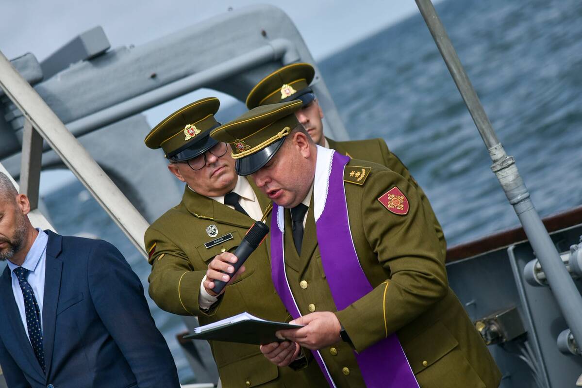 Žuvusiųjų jūrose pagerbimas Baltijos jūroje