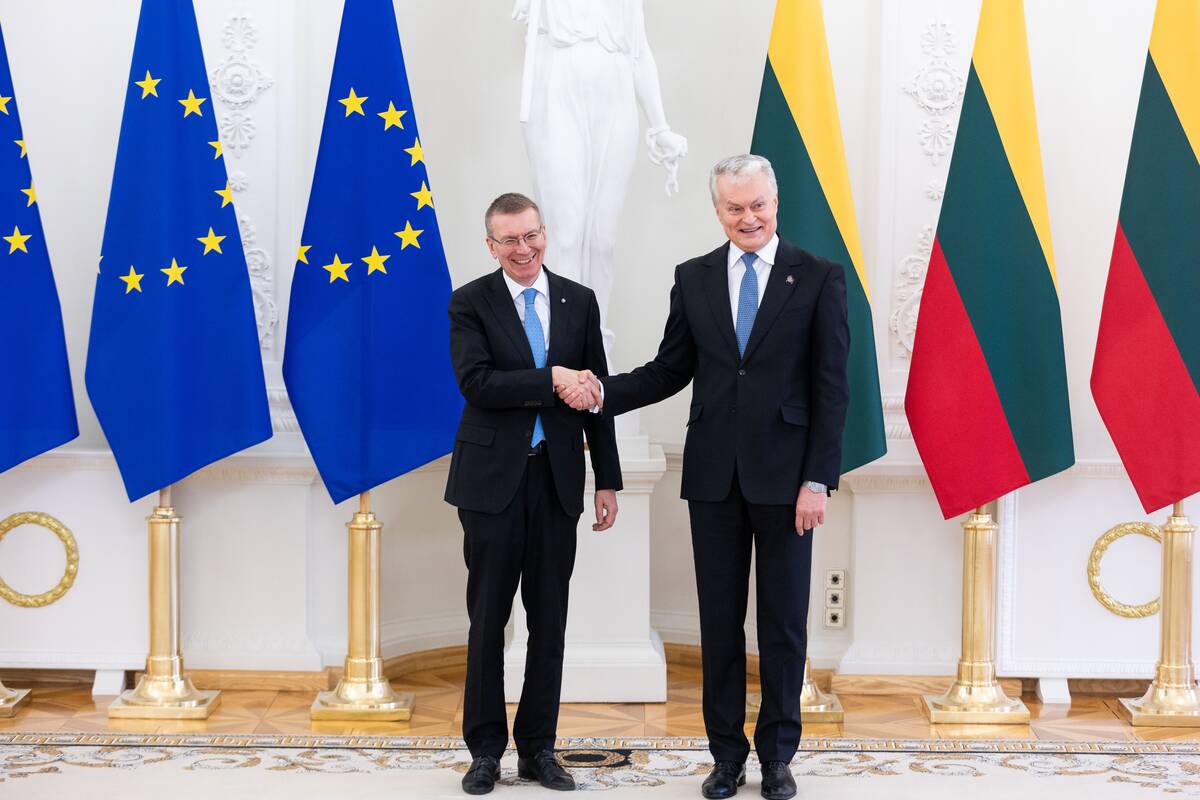 Edgaras Rinkevičius (kairėje) ir Gitanas Nausėda