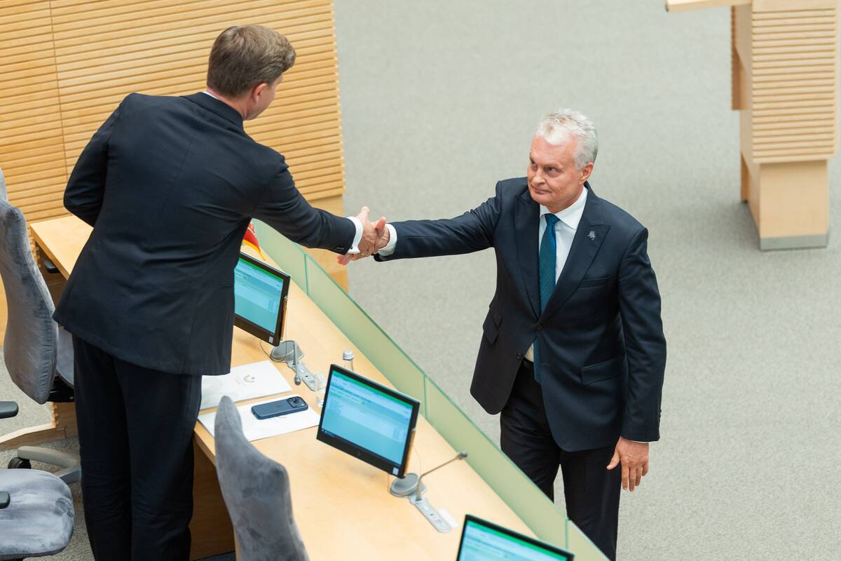 Mindaugas Sinkevičius ir Gitanas Nausėda