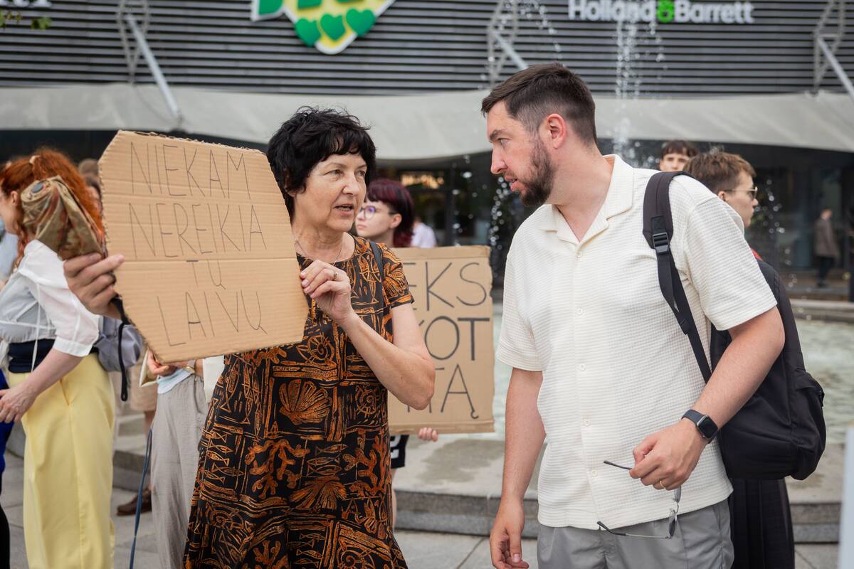 Vilniuje – protestas prieš planuojamą 327 medžių kirtimą ir gamtos niokojimą