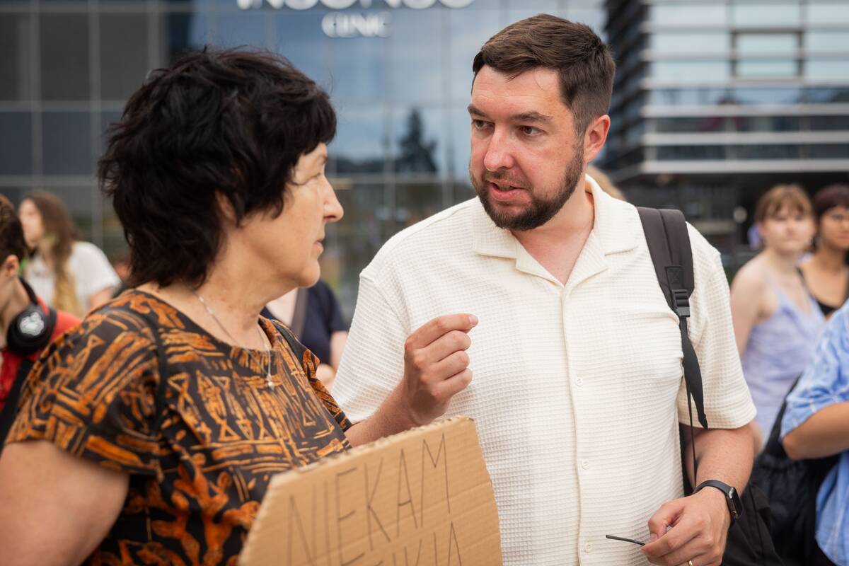 Vilniuje – protestas prieš planuojamą 327 medžių kirtimą ir gamtos niokojimą
