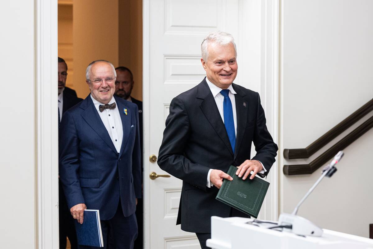Prezidento ir Seimo pirmininko spaudos konferencija 