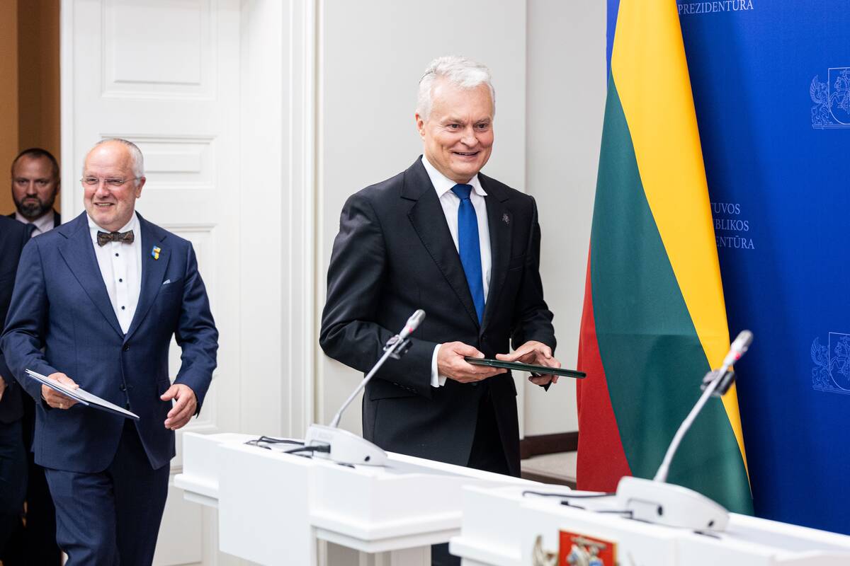 Prezidento ir Seimo pirmininko spaudos konferencija 