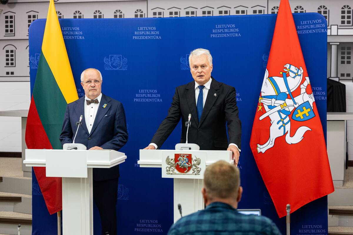 Prezidento ir Seimo pirmininko spaudos konferencija 