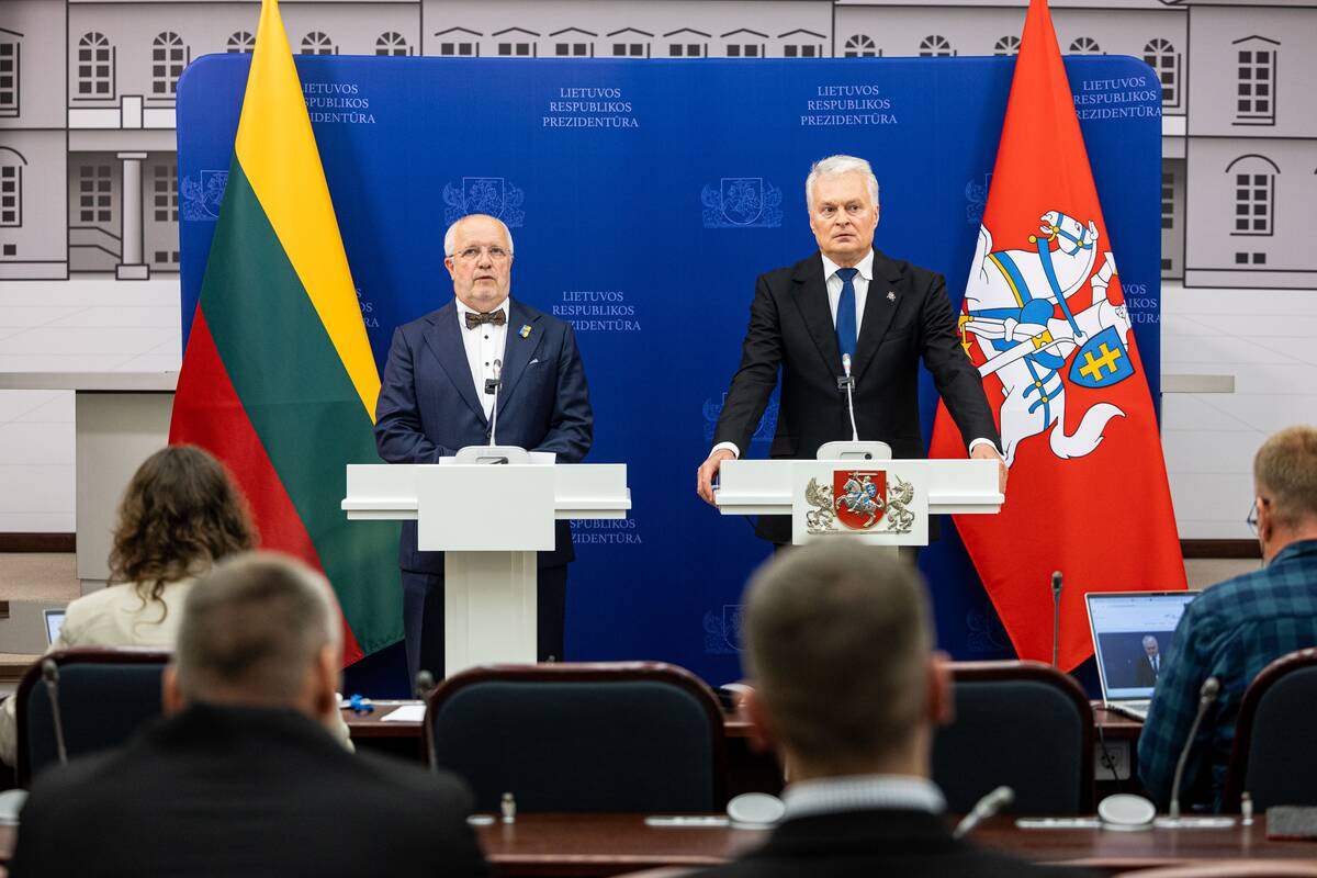 Prezidento ir Seimo pirmininko spaudos konferencija 