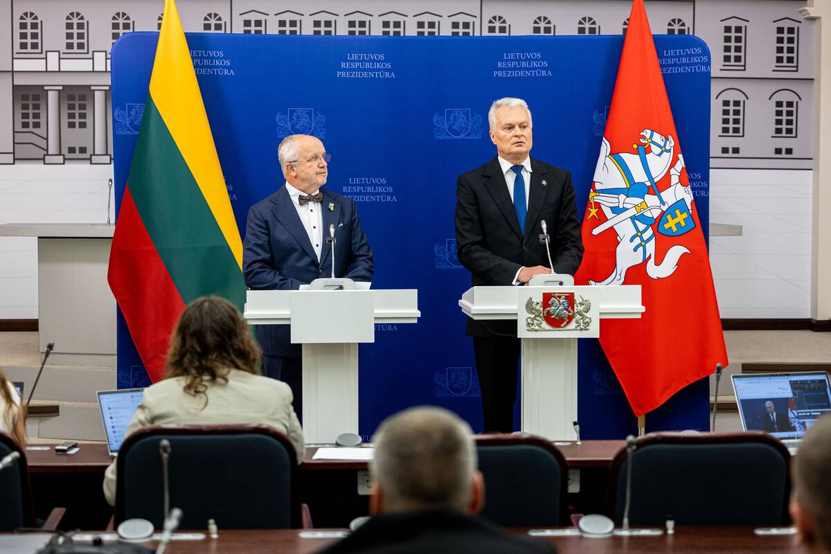 Prezidento ir Seimo pirmininko spaudos konferencija 
