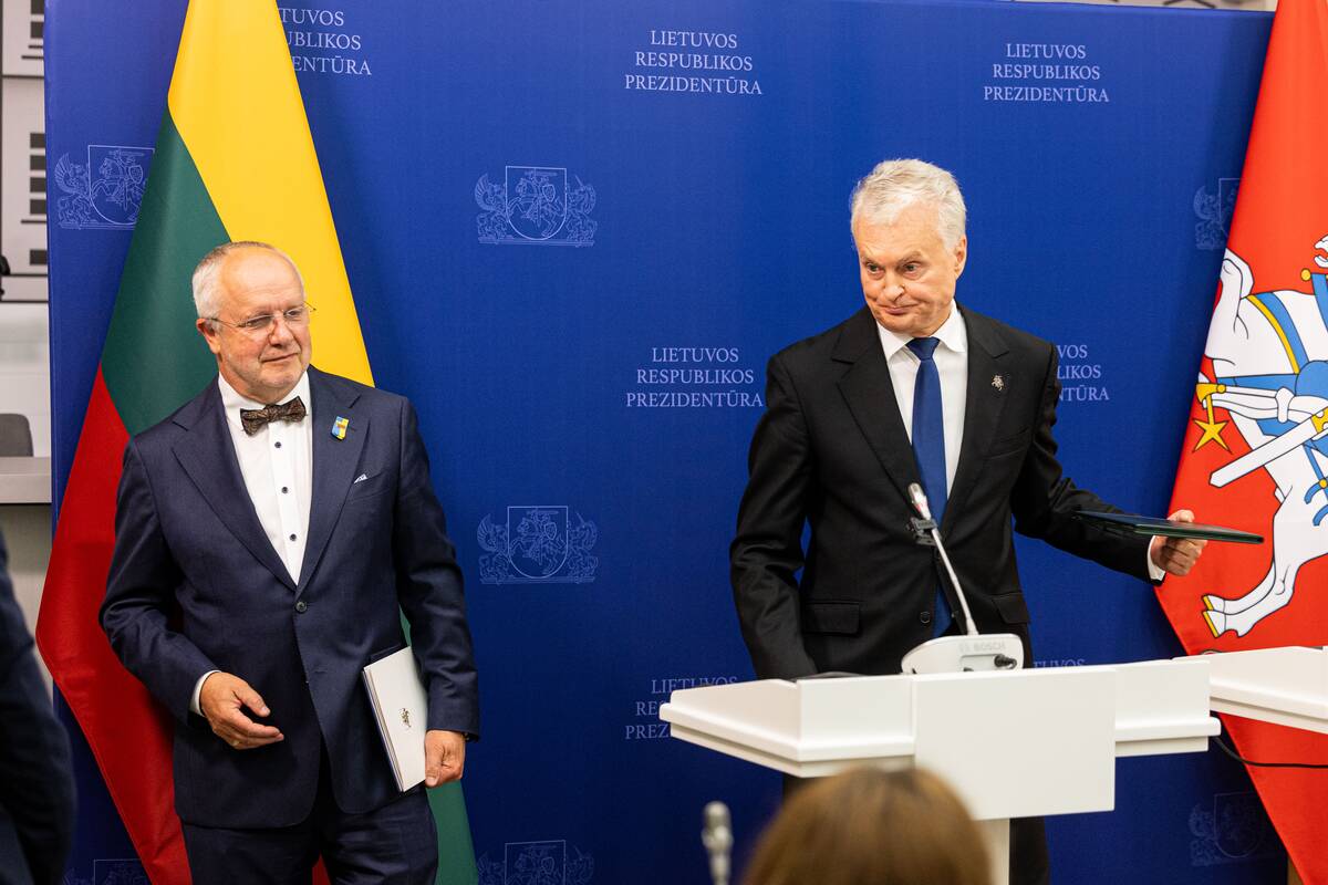 Prezidento ir Seimo pirmininko spaudos konferencija 