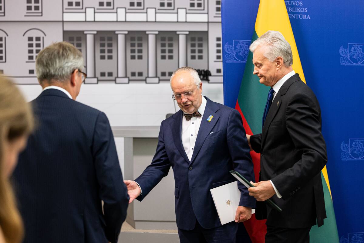Prezidento ir Seimo pirmininko spaudos konferencija 