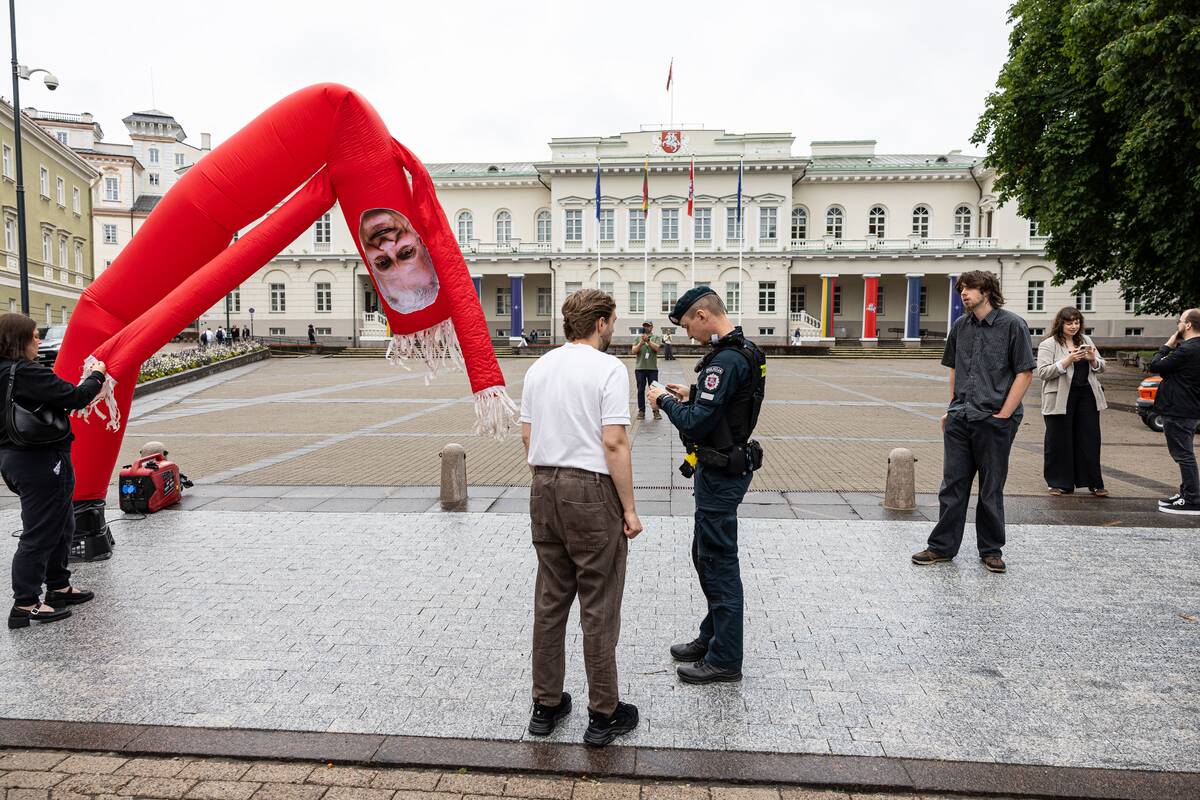 Laisvės partijos protestas prieš Katelyno paskyrimą į vidaus reikalų ministrus