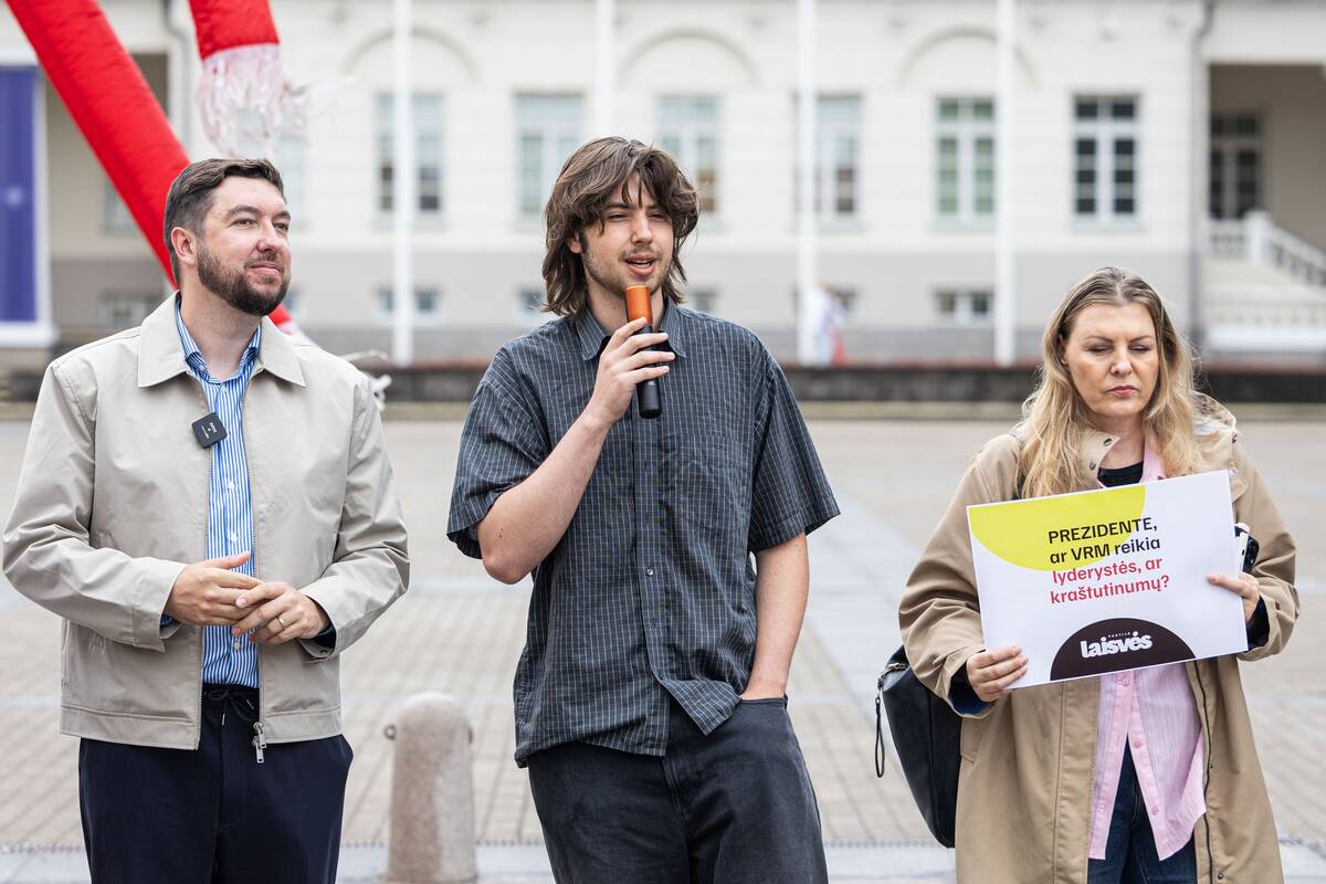 Laisvės partijos protestas prieš Katelyno paskyrimą į vidaus reikalų ministrus