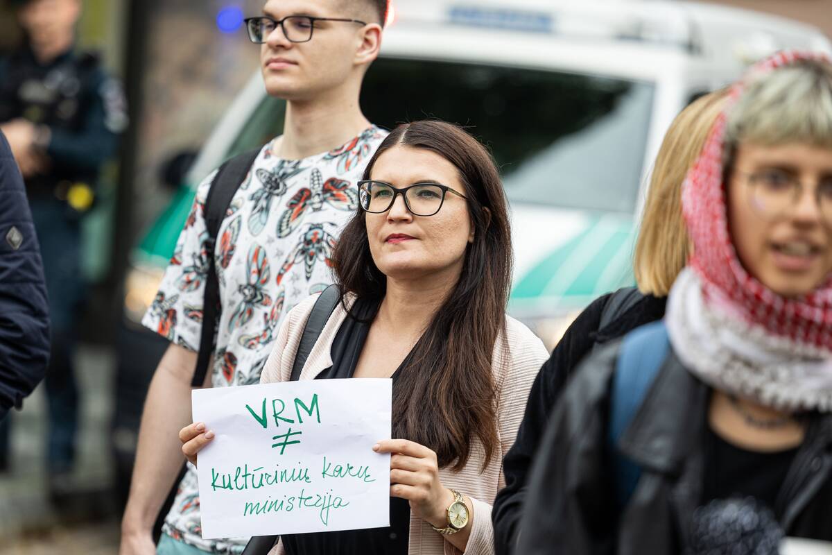 Laisvės partijos protestas prieš Katelyno paskyrimą į vidaus reikalų ministrus