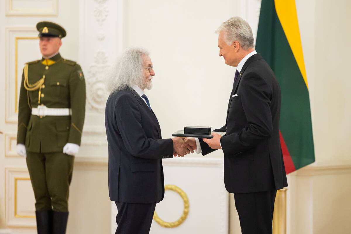 Valstybės apdovanojimų įteikimo ceremonija
