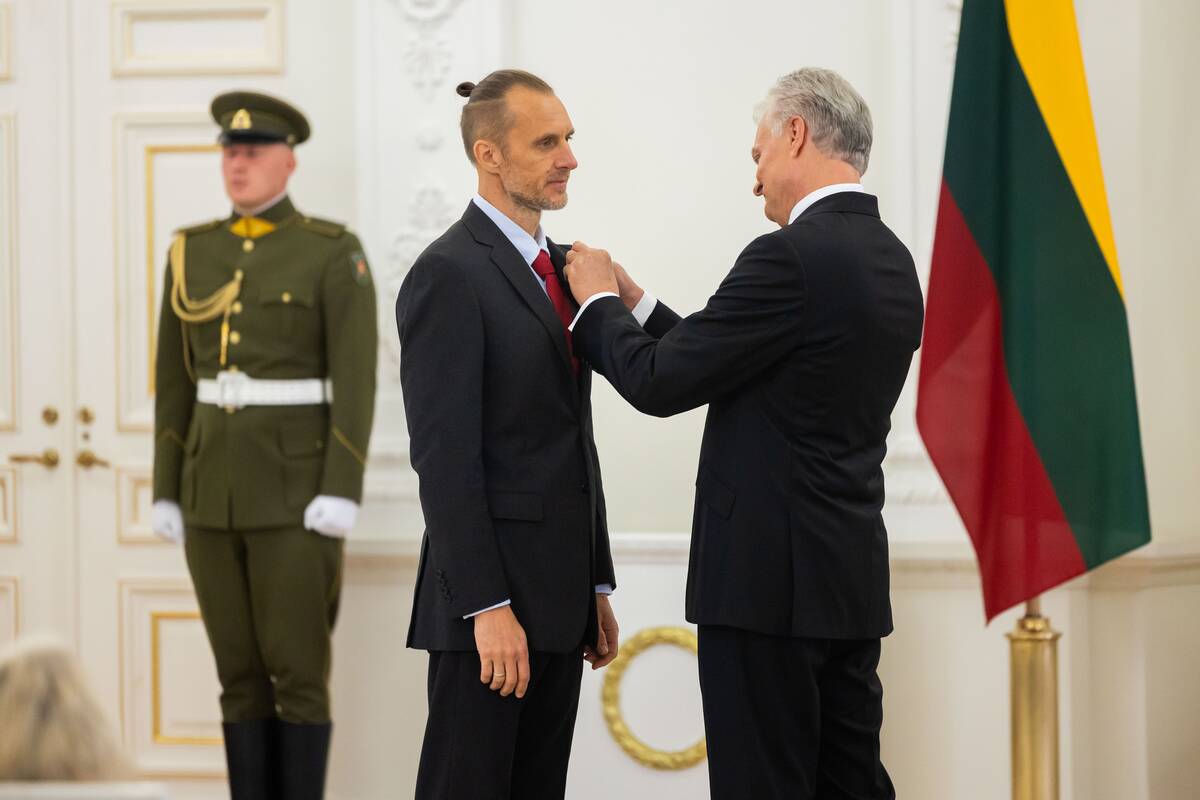 Valstybės apdovanojimų įteikimo ceremonija
