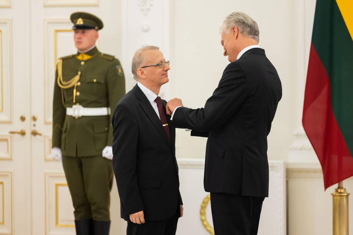 Valstybės apdovanojimų įteikimo ceremonija