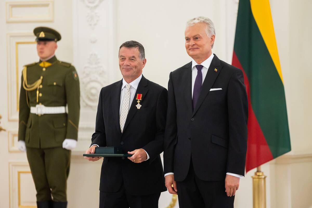 Valstybės apdovanojimų įteikimo ceremonija