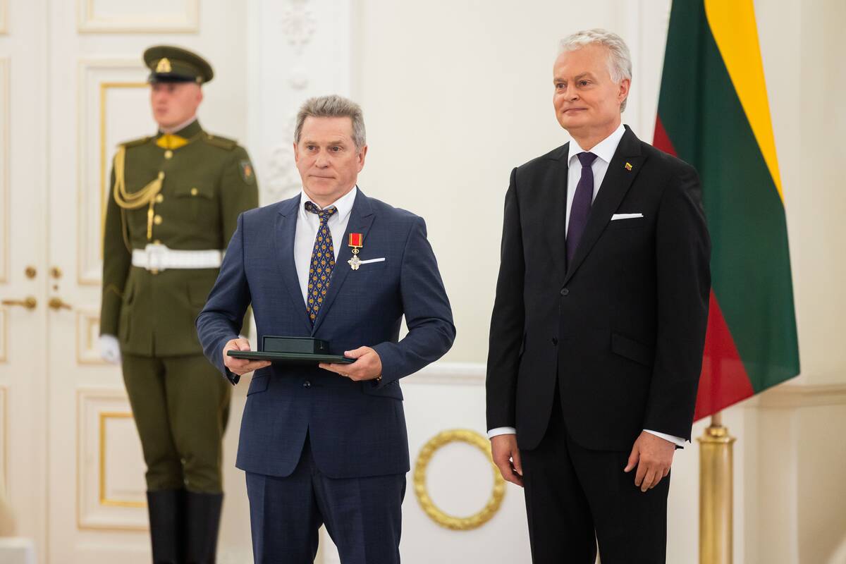 Valstybės apdovanojimų įteikimo ceremonija