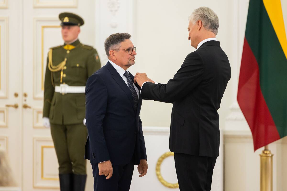Valstybės apdovanojimų įteikimo ceremonija