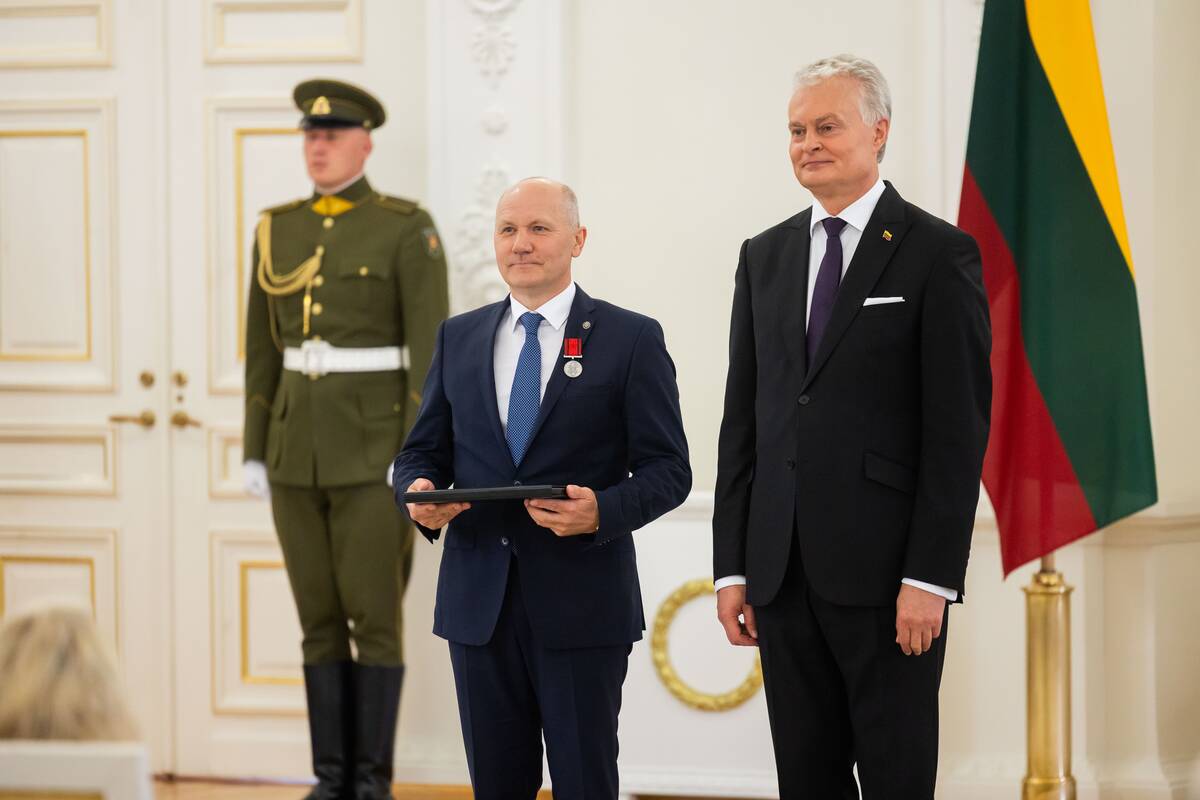 Valstybės apdovanojimų įteikimo ceremonija