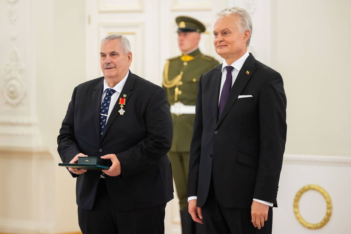 Valstybės apdovanojimų įteikimo ceremonija