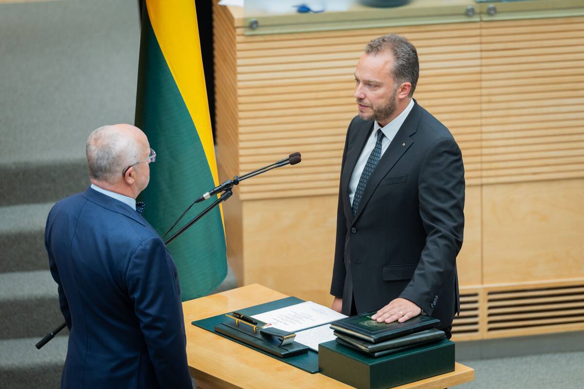 Mindaugo Sinkevičiaus ir jo vadovaujamo Ministrų kabineto narių priesaikos