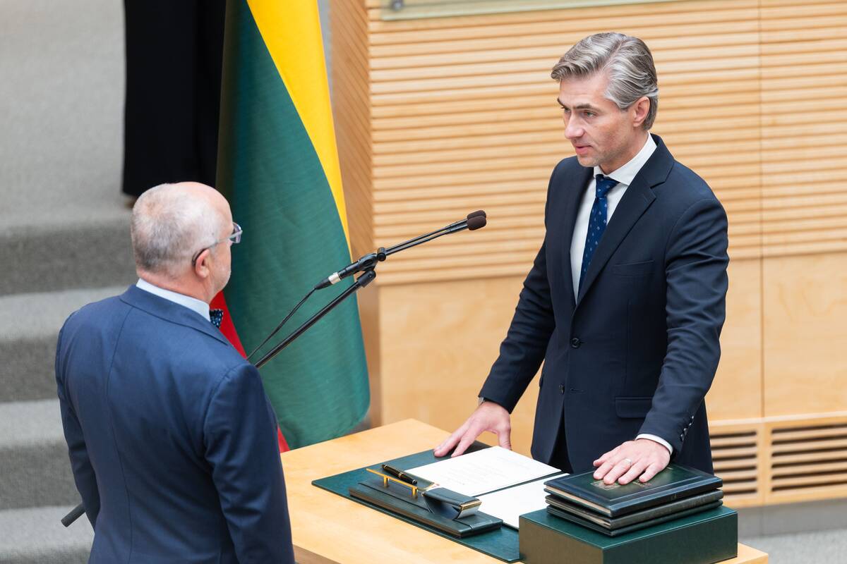 Mindaugo Sinkevičiaus ir jo vadovaujamo Ministrų kabineto narių priesaikos