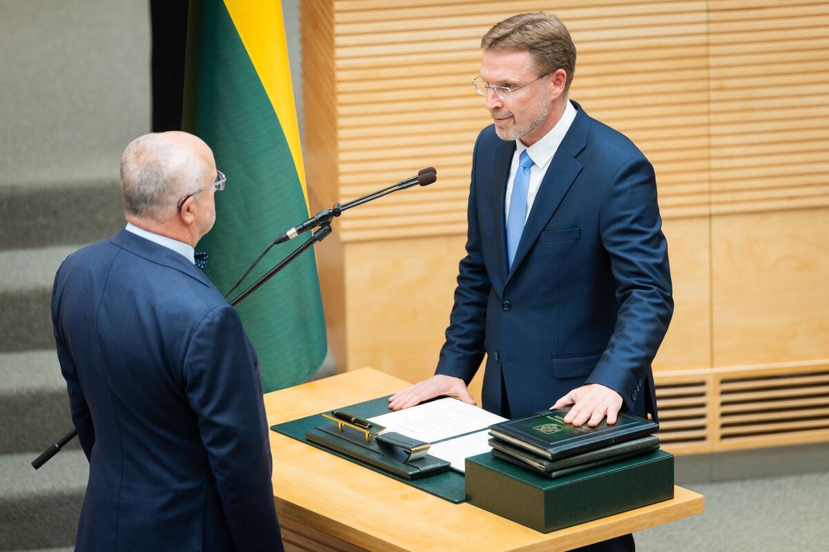 Mindaugo Sinkevičiaus ir jo vadovaujamo Ministrų kabineto narių priesaikos