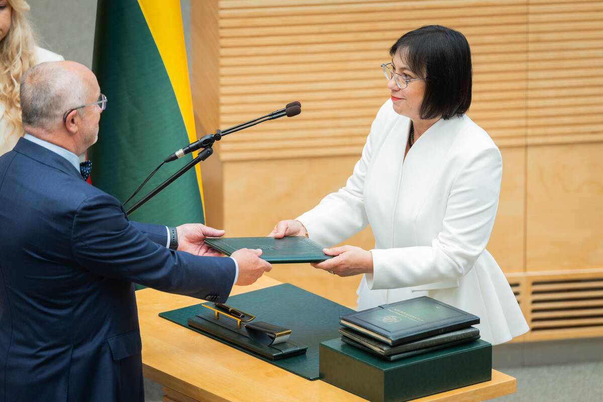 Mindaugo Sinkevičiaus ir jo vadovaujamo Ministrų kabineto narių priesaikos