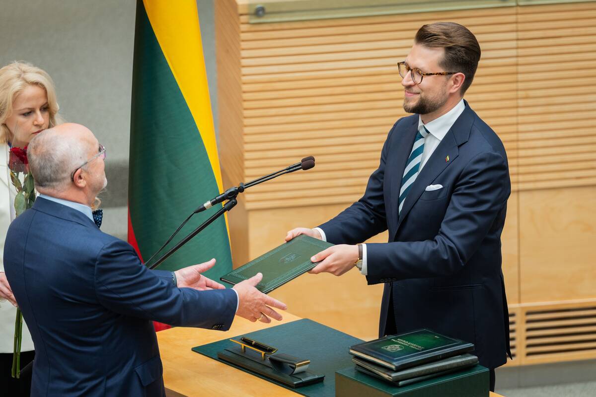 Mindaugo Sinkevičiaus ir jo vadovaujamo Ministrų kabineto narių priesaikos