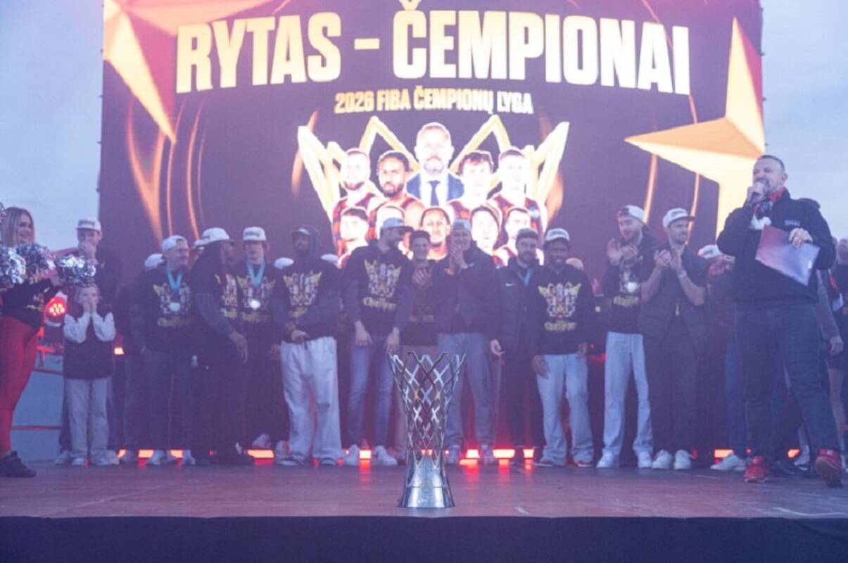 
<span>Vilniuje planuojama įamžinti krepšinio klubo „Rytas“ pergalę FIBA Čempionų lygos turnyre</span>
