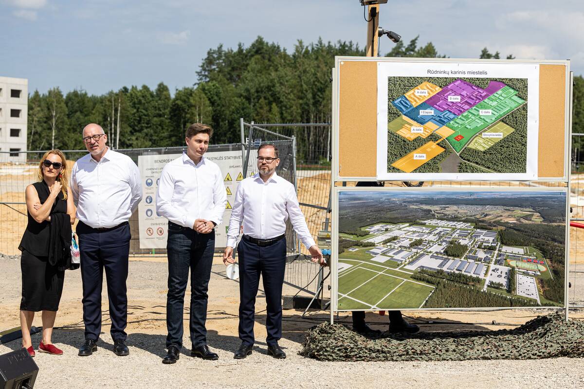 Rūdninkų karinio miestelio II etapo statybų pradžios ceremonija