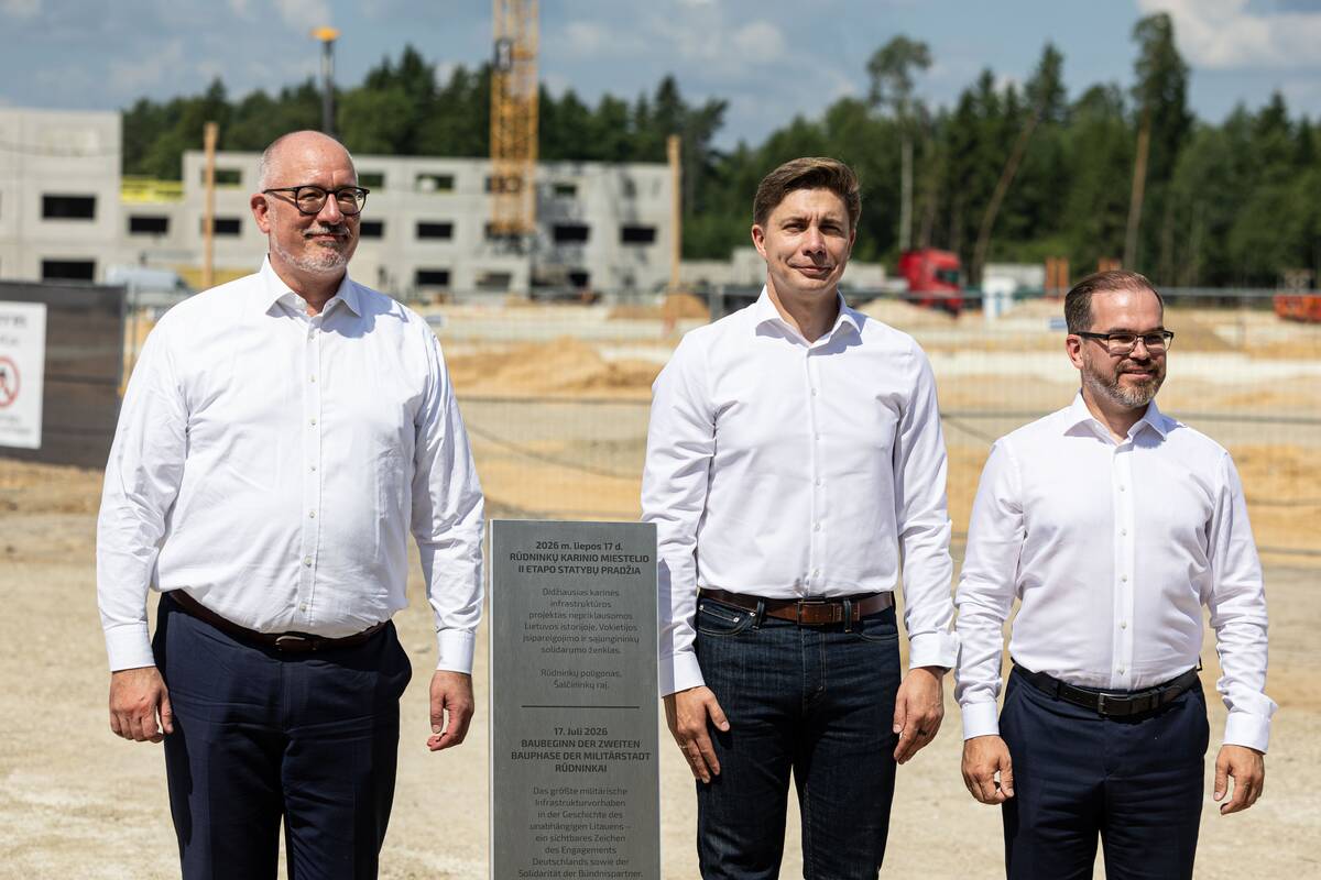 Rūdninkų karinio miestelio II etapo statybų pradžios ceremonija