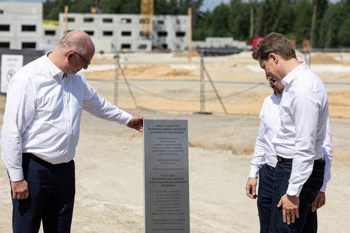 Rūdninkų karinio miestelio II etapo statybų pradžios ceremonija