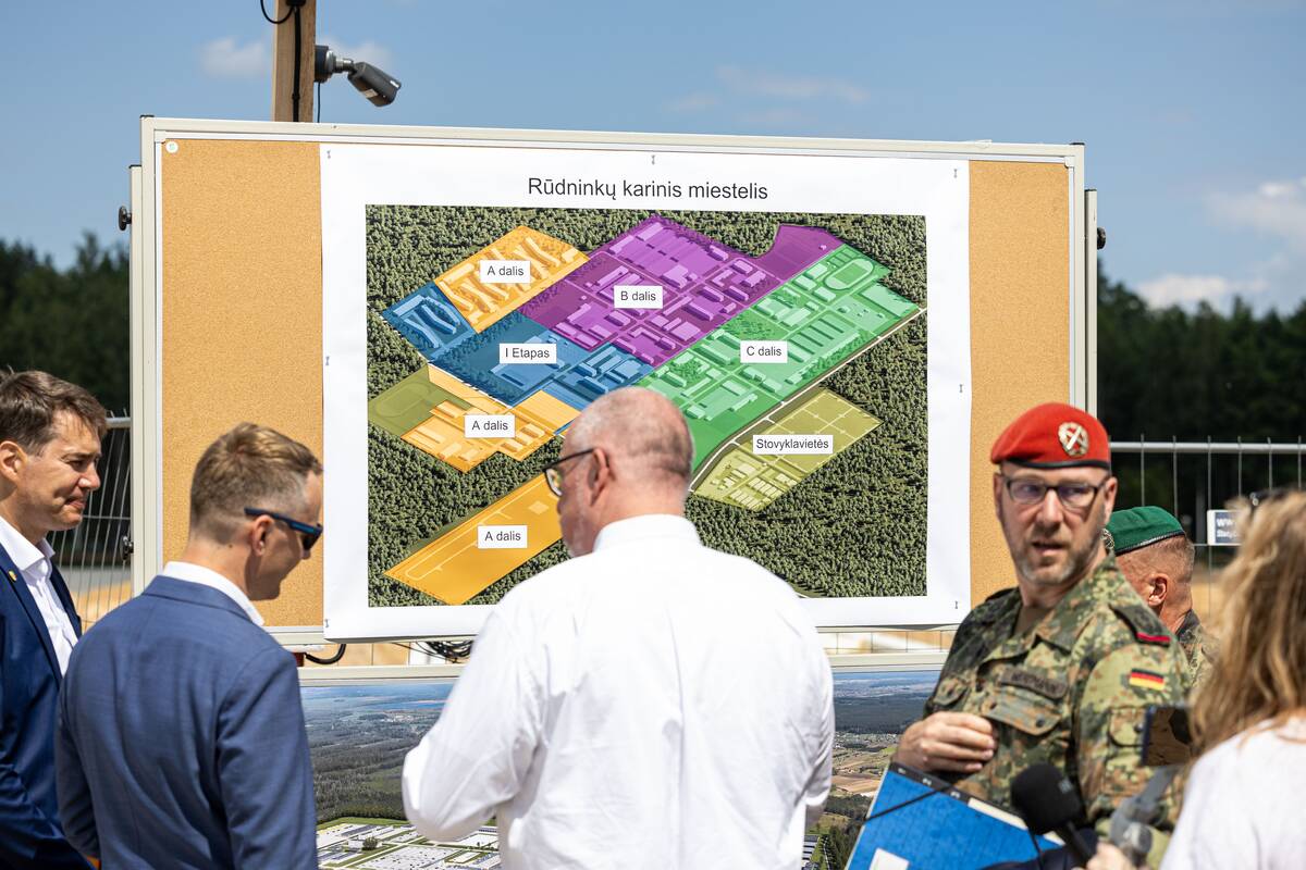 Rūdninkų karinio miestelio II etapo statybų pradžios ceremonija
