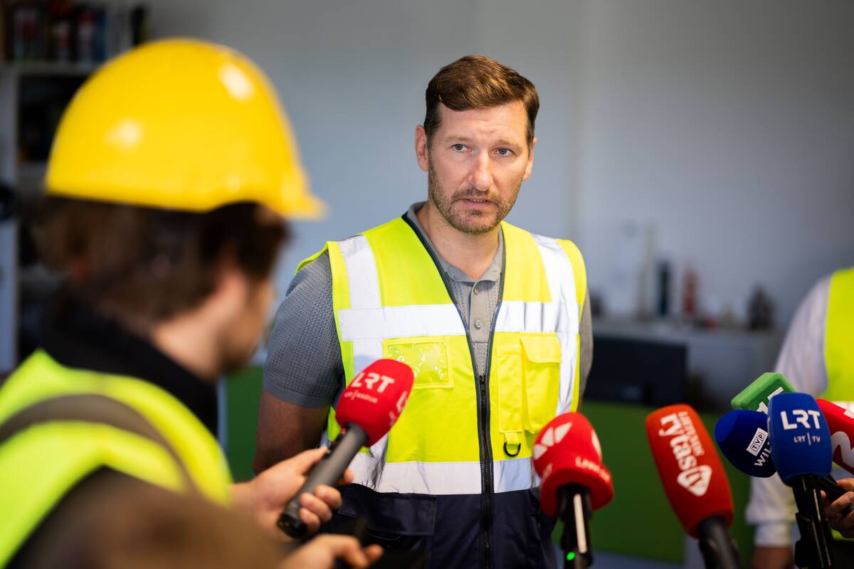 Spaudos konferencija Vilniaus regiono atliekų rūšiavimo gamykloje