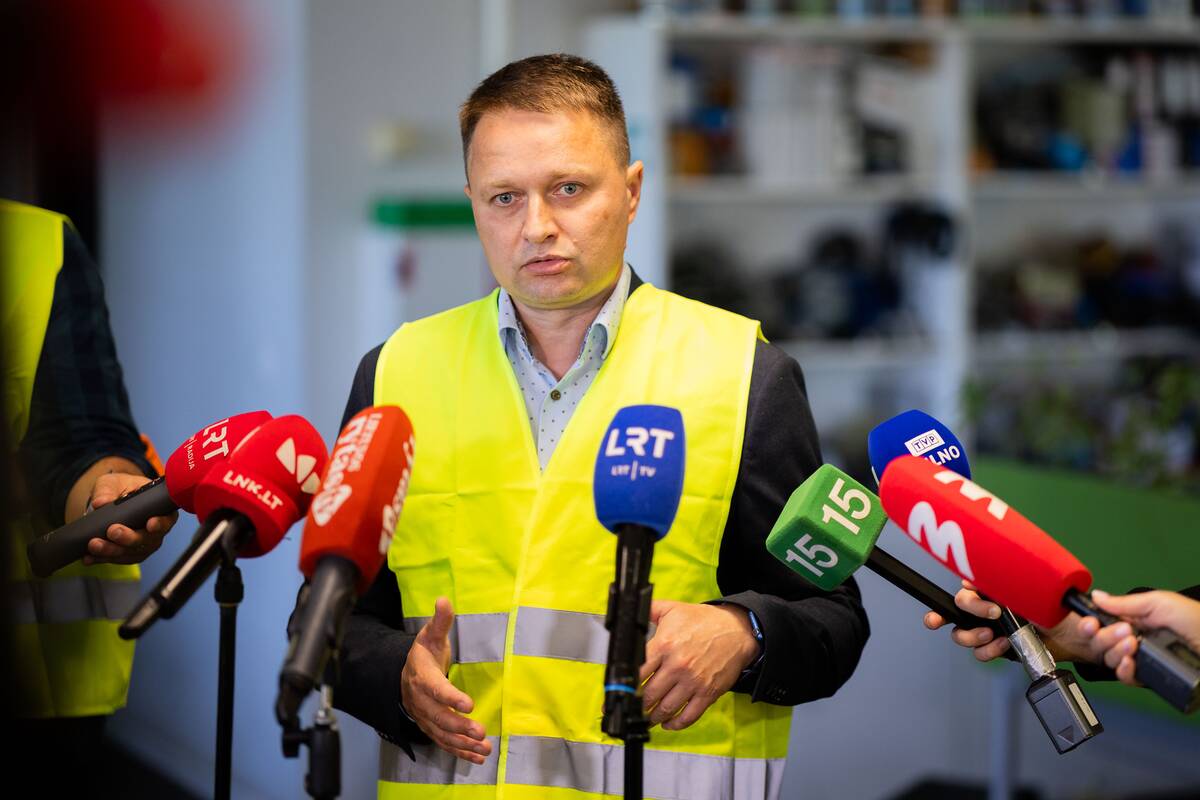 Spaudos konferencija Vilniaus regiono atliekų rūšiavimo gamykloje
