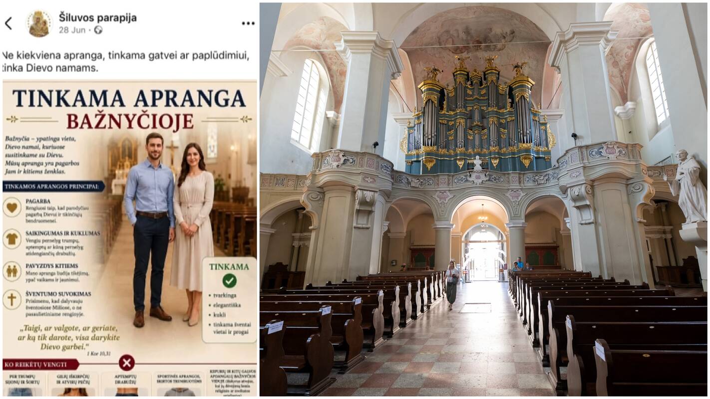 
<span>Klebono įrašas sukėlė aistras: kaip dera rengtis bažnyčioje?</span>
