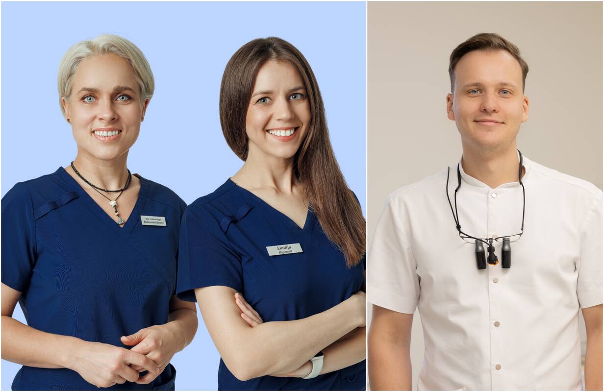 Iš kairės: Raimonda Kiverė, Emilija Krajinė, Lukas Mingaila