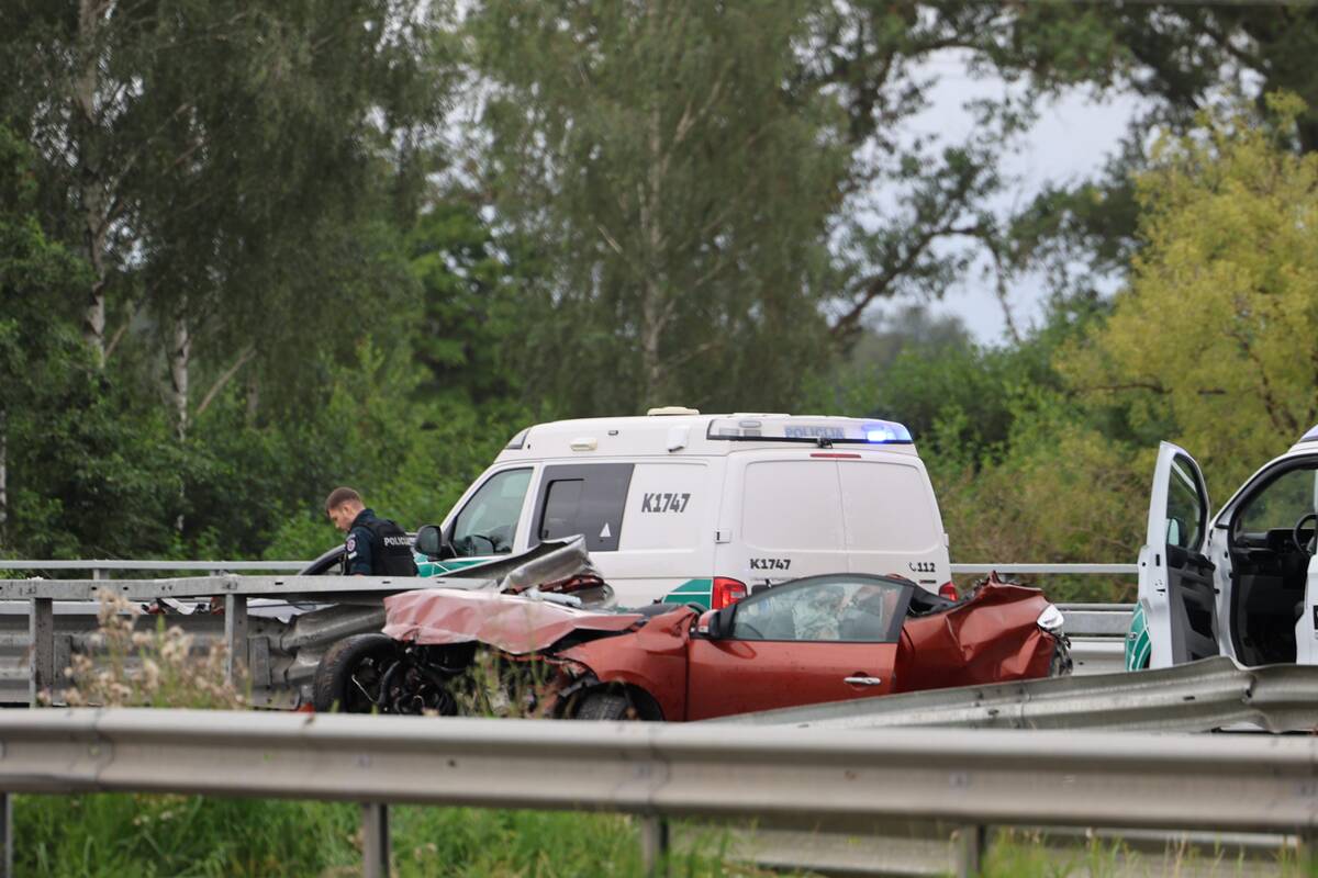 Tragiška avarija Kauno rajone