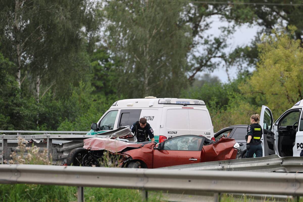 Tragiška avarija Kauno rajone