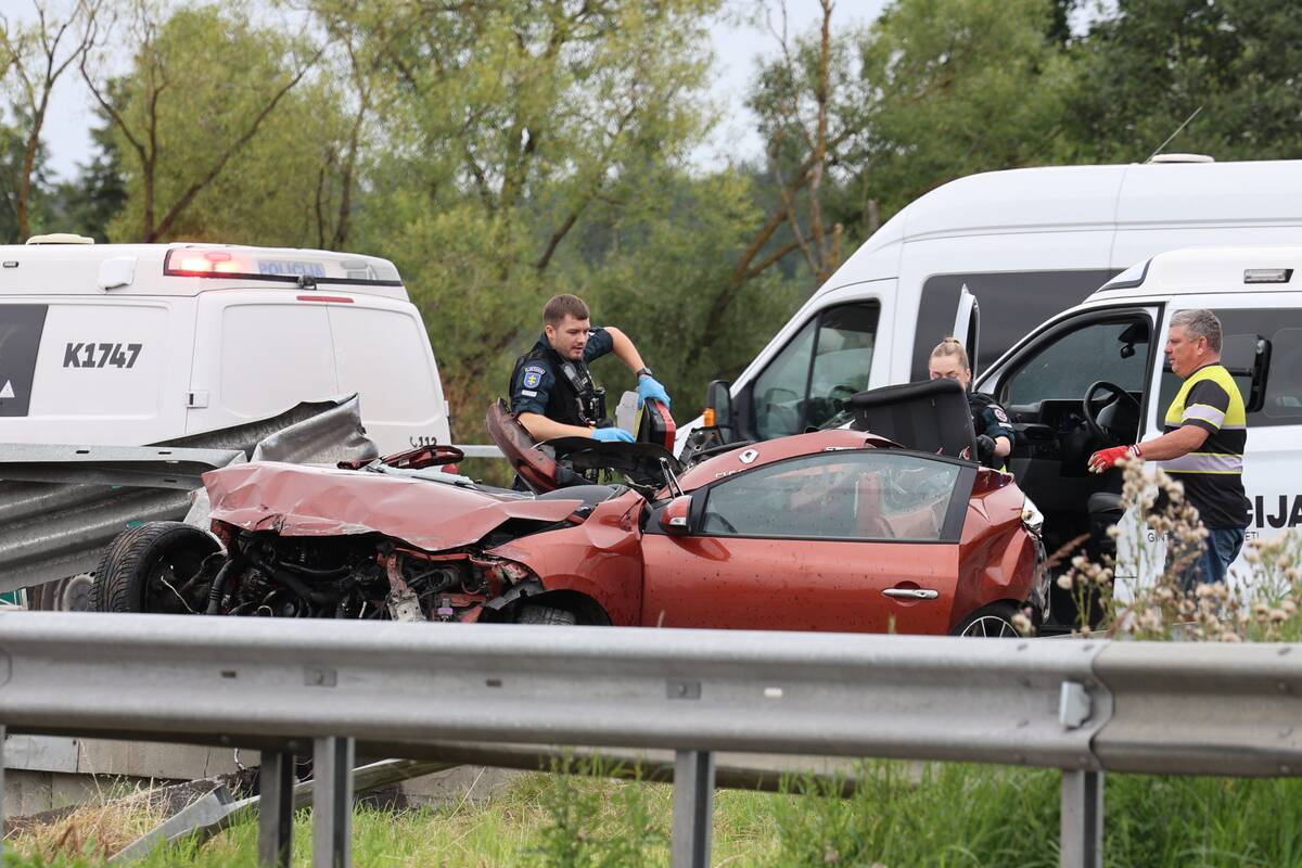 Tragiška avarija Kauno rajone