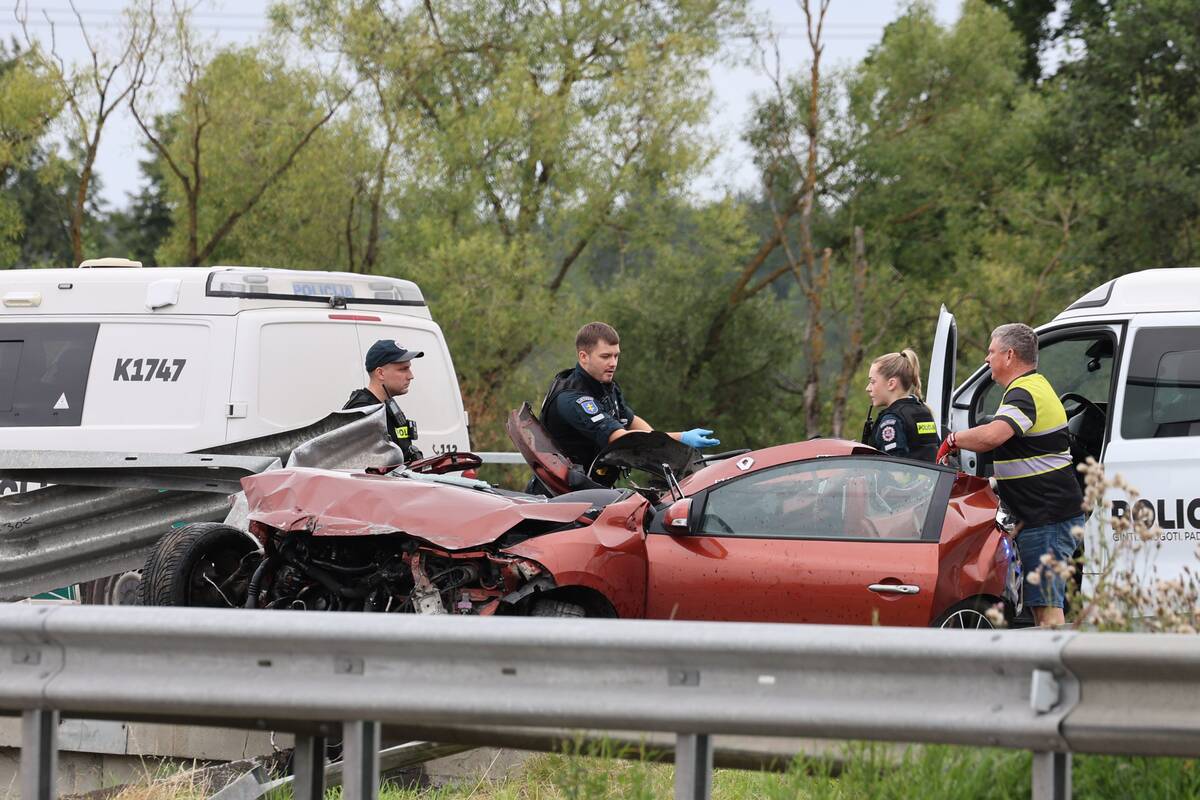 Tragiška avarija Kauno rajone