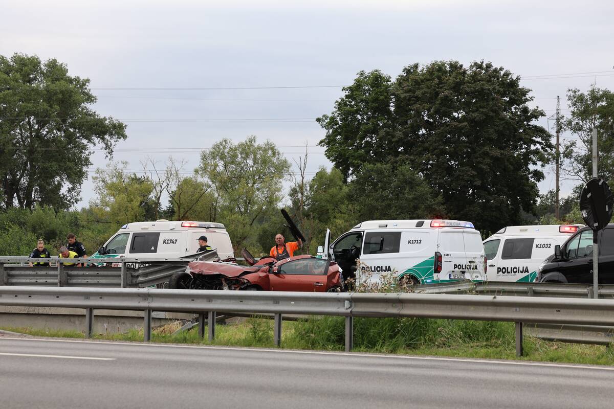 Tragiška avarija Kauno rajone