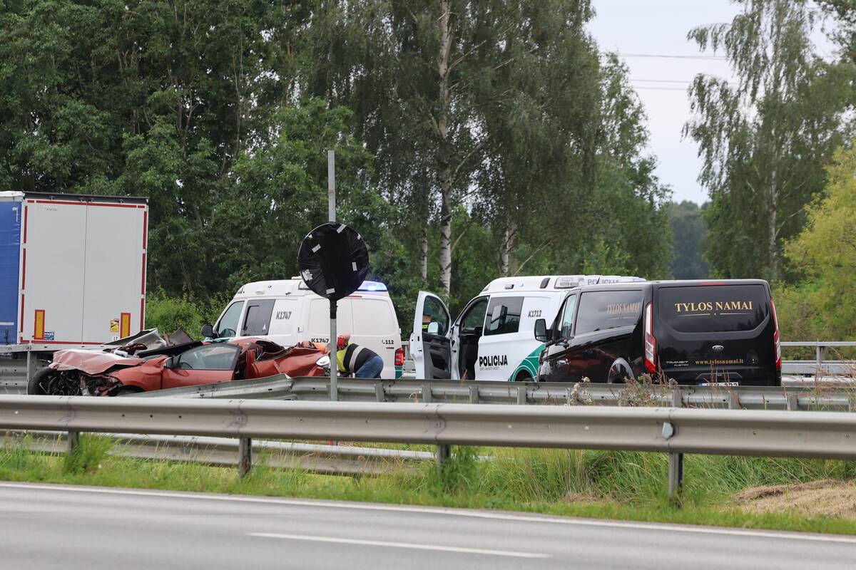 Tragiška avarija Kauno rajone
