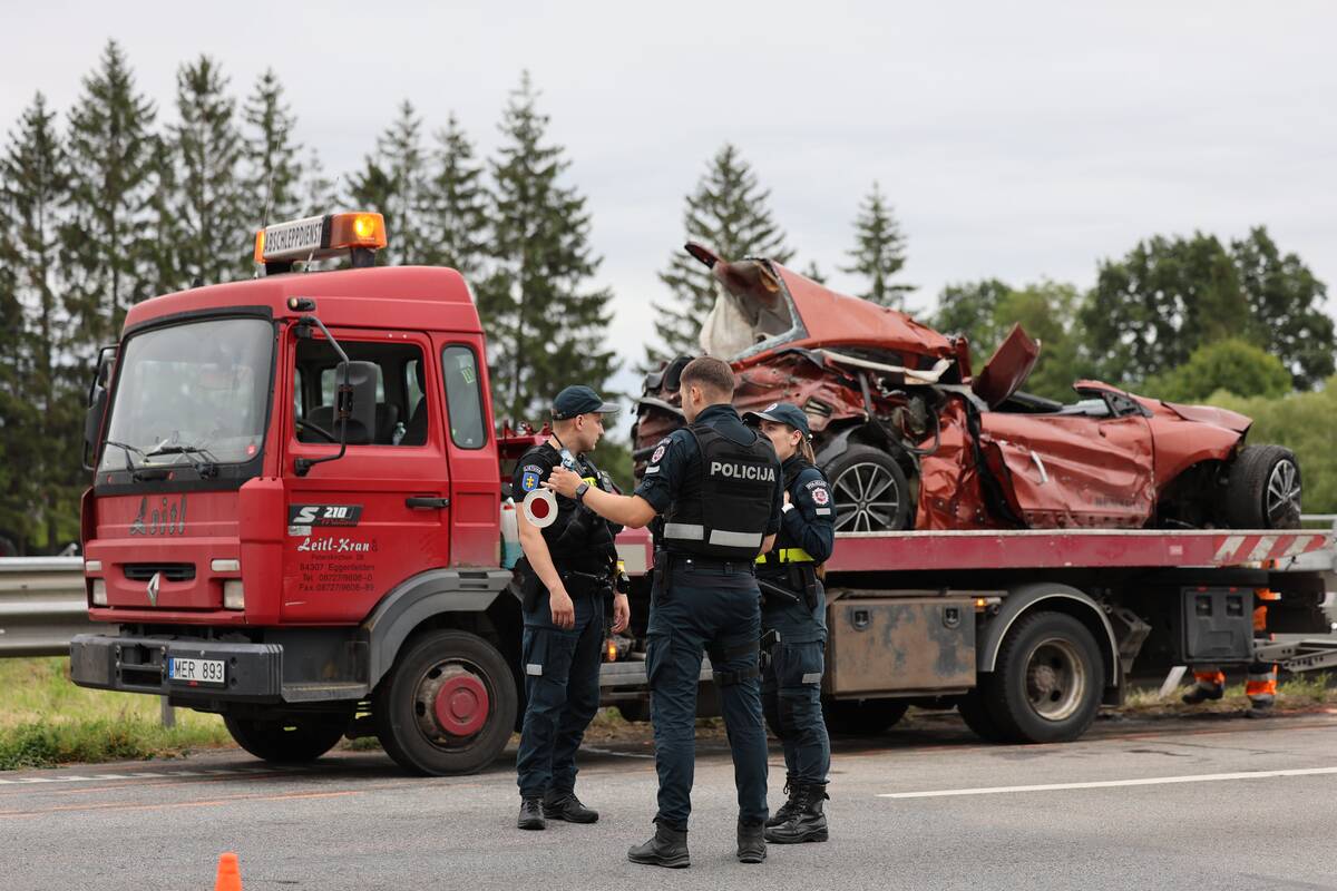 Tragiška avarija Kauno rajone