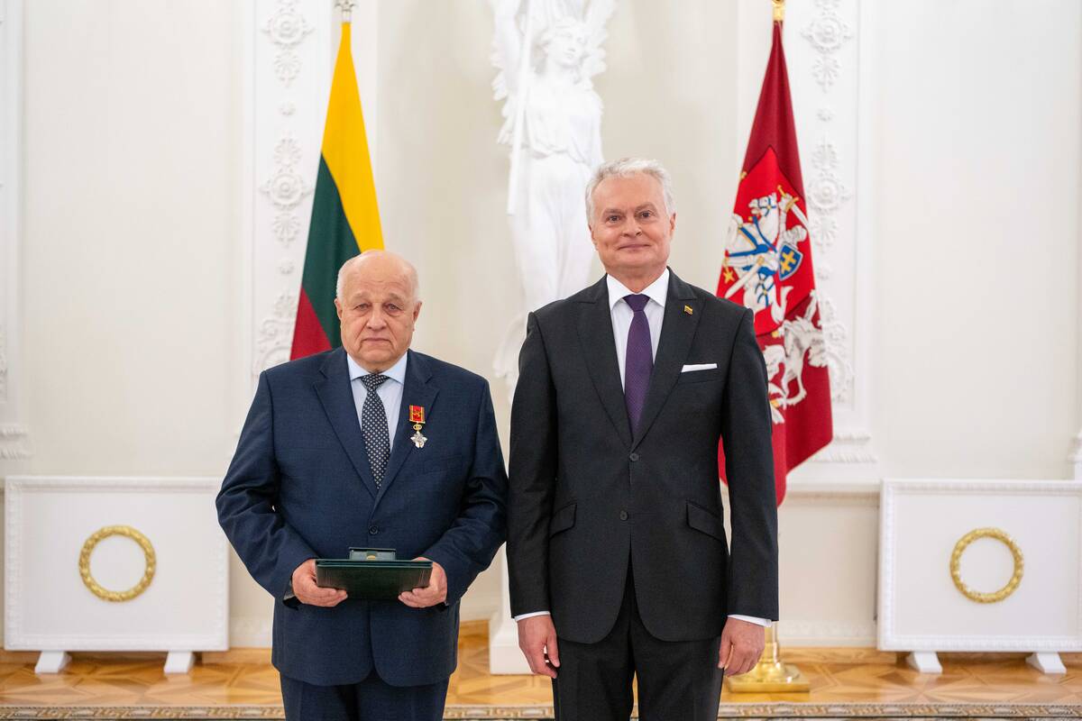 Vytautas Čepas (kairėje) ir Gitanas Nausėda