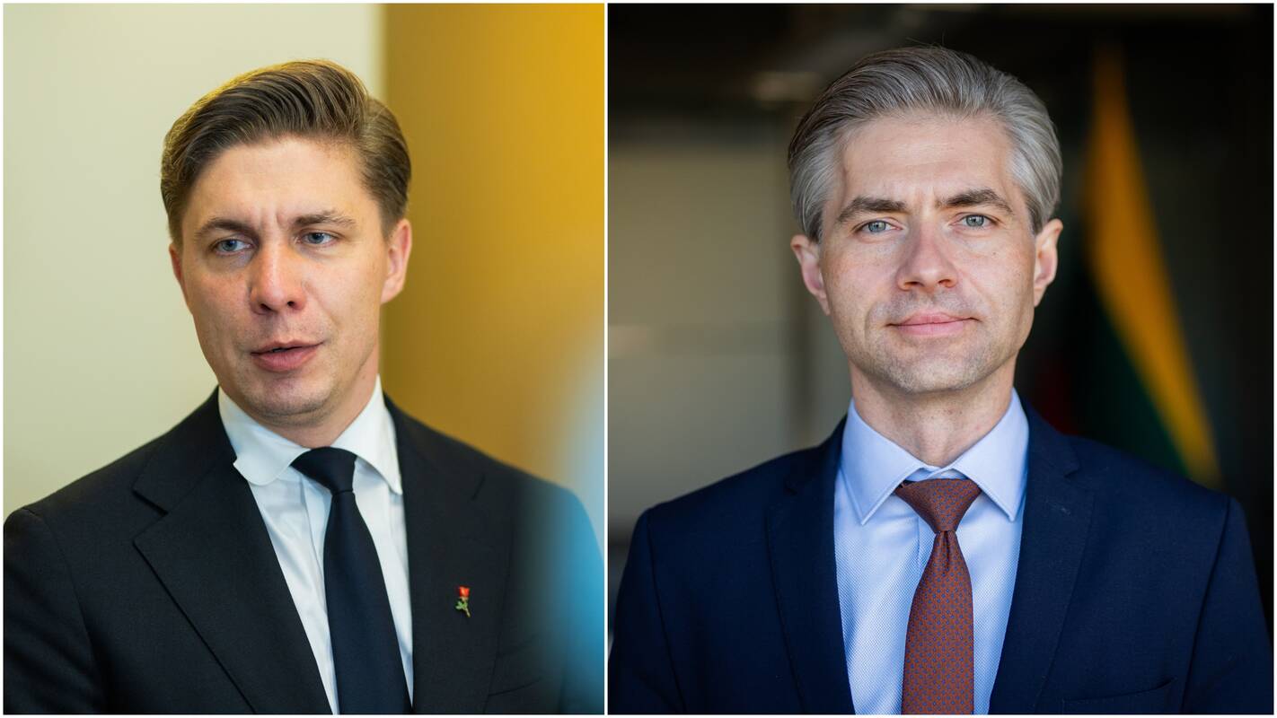 Mindaugas Sinkevičius (kairėje) ir Kęstutis Budrys