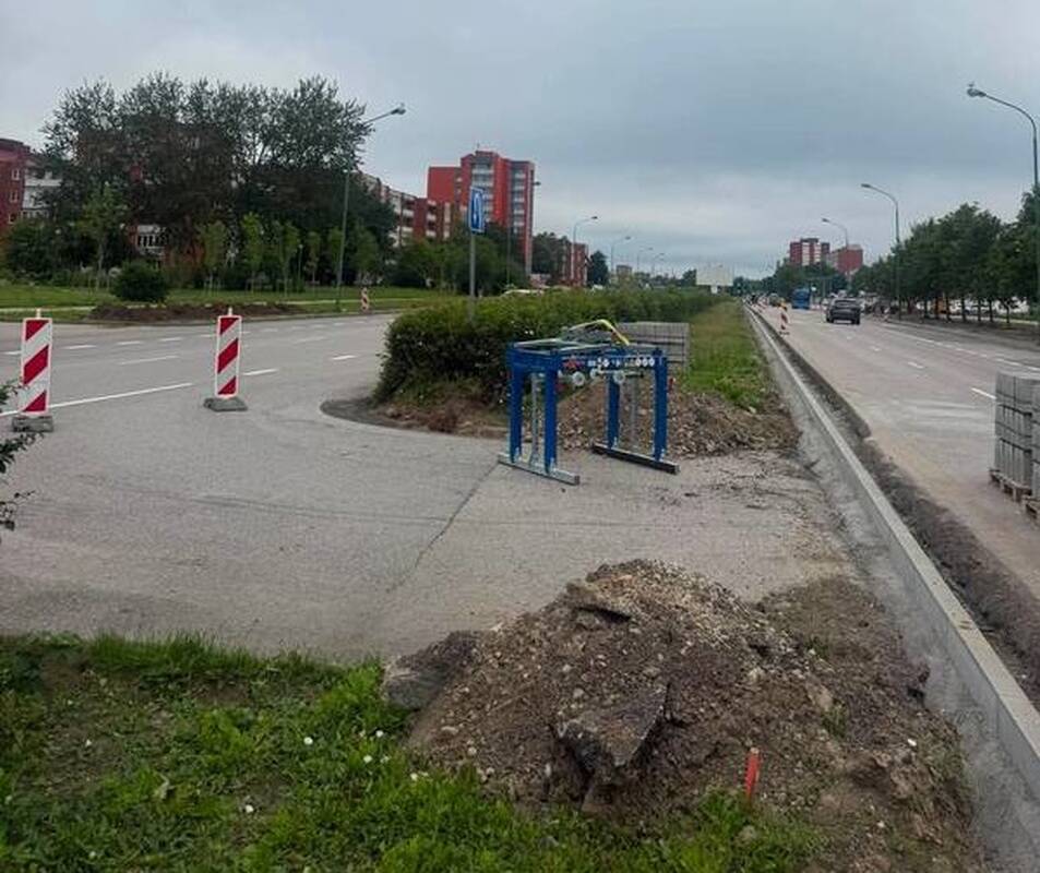 Darbai: nuo šiol važiuojantieji Taikos pr. 92 neturės galimybės apsisukti.