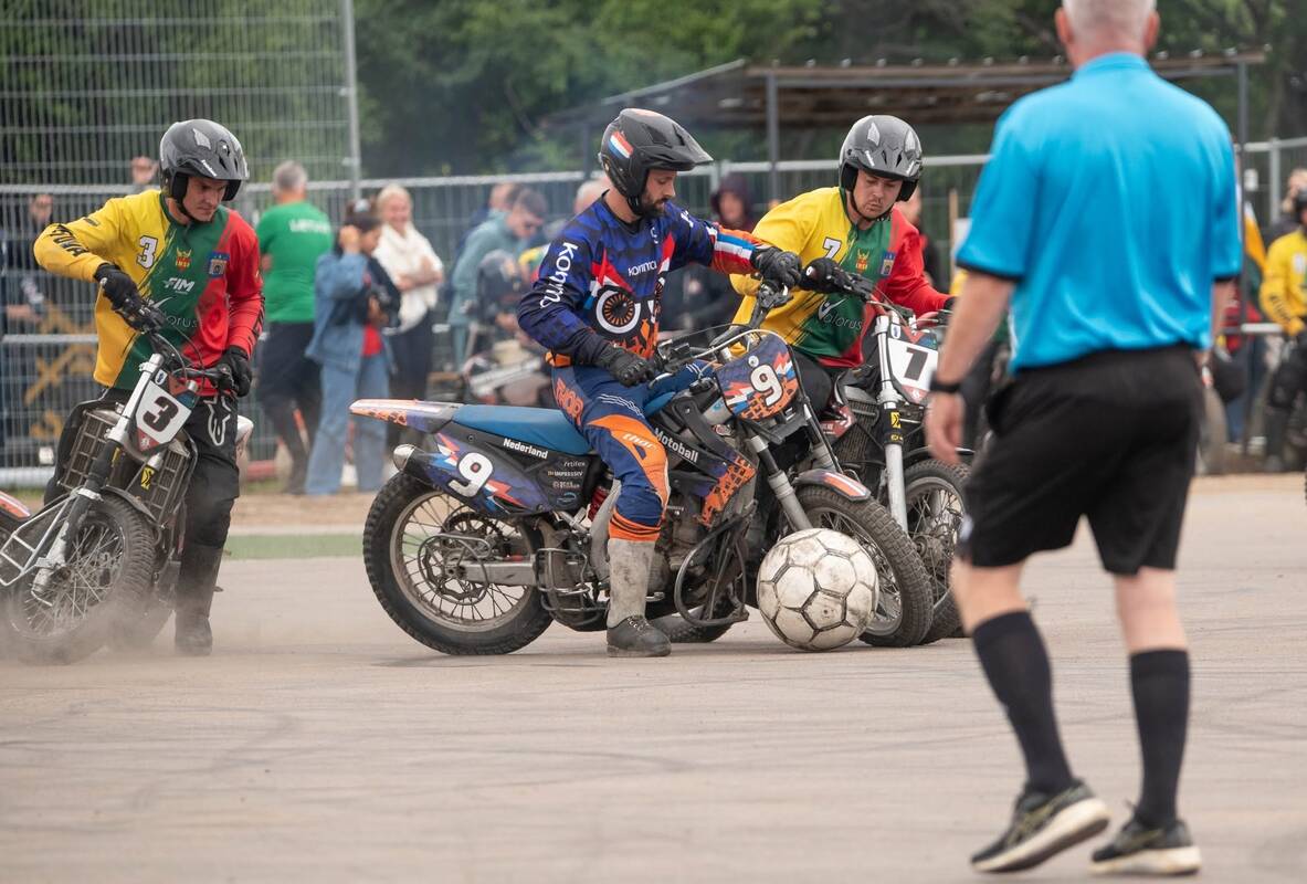 Bronza: mažajame finale Lietuvos motobolininkai 5:3 įveikė Nyderlandų atstovus.