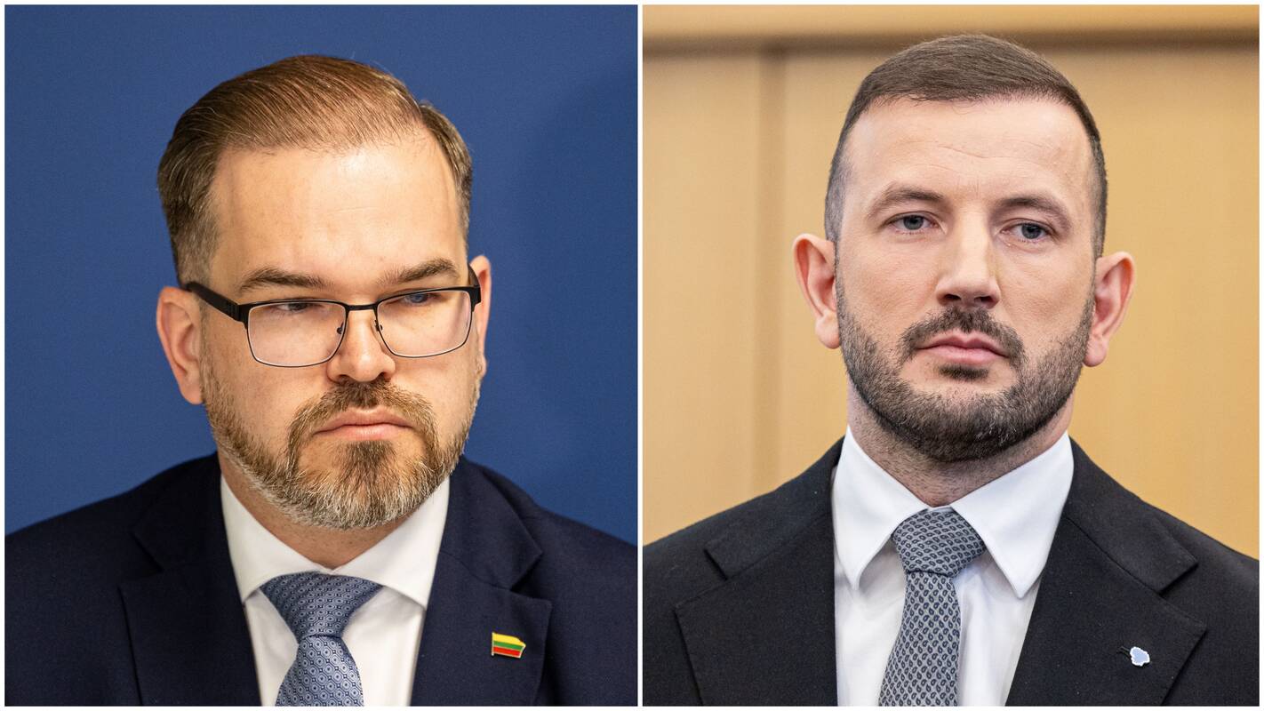 Robertas Kaunas (kairėje) ir Virginijus Sinkevičius