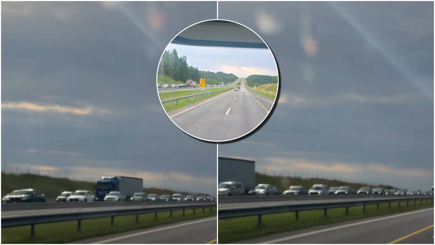 
<span>Perspėja keliaujančius iš pajūrio – magistralėje milžiniška spūstis</span>
